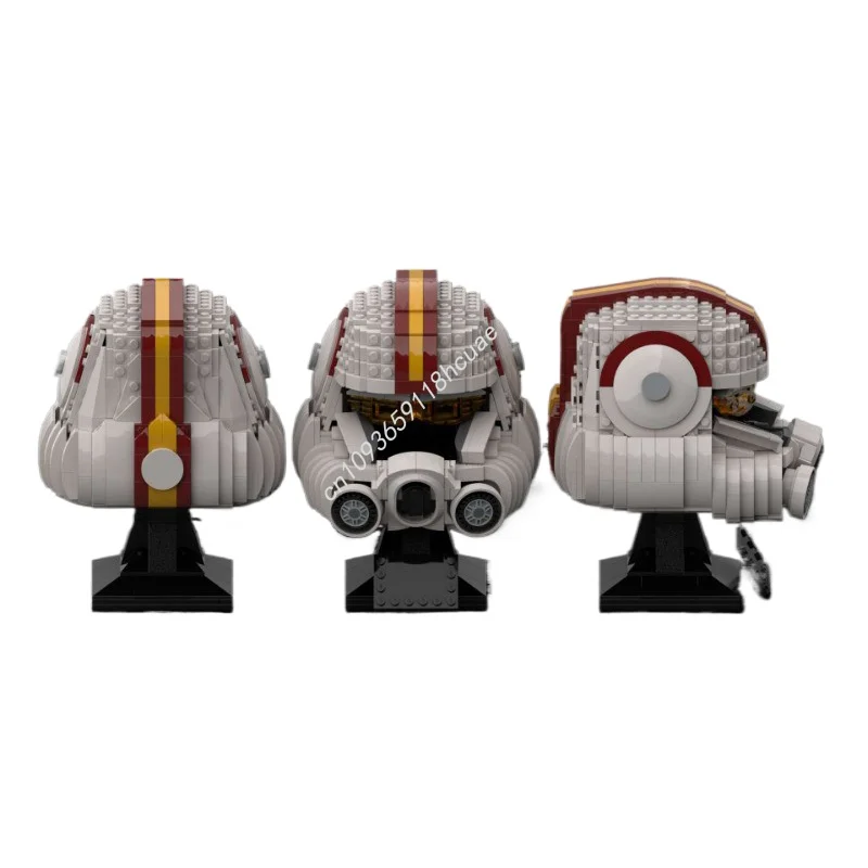 Moc 883pcs Starry Sky Wars Clone Pilot ARC-170 Helmet Model Building Blocks Bricks Education Assembly Toys For Festival Gifts view 2