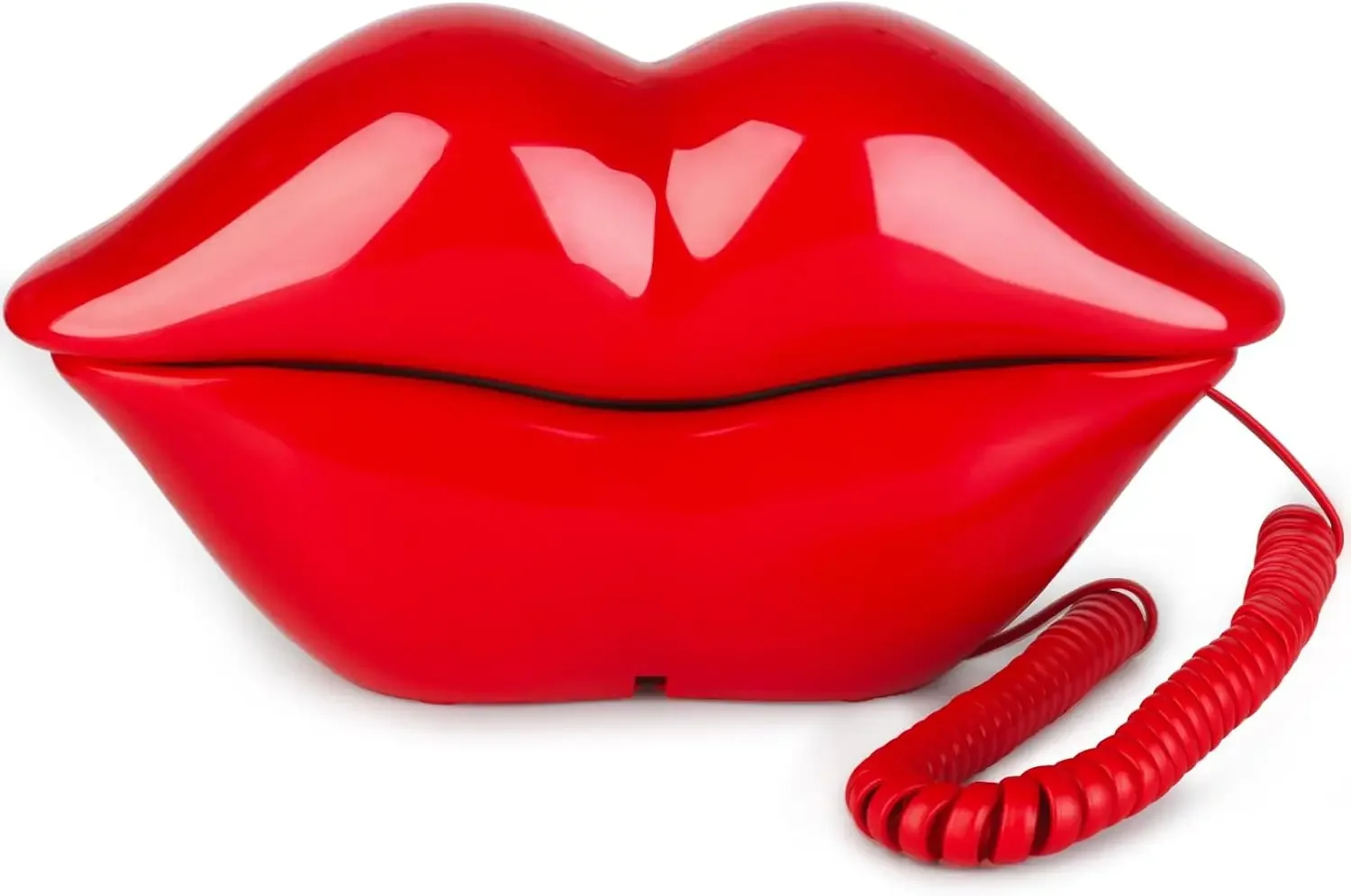 Cute Corded Lip Telephone, Novelty, Sexy Mouth, Wired Phone, Cartoon Shaped, Real Landline Telephone