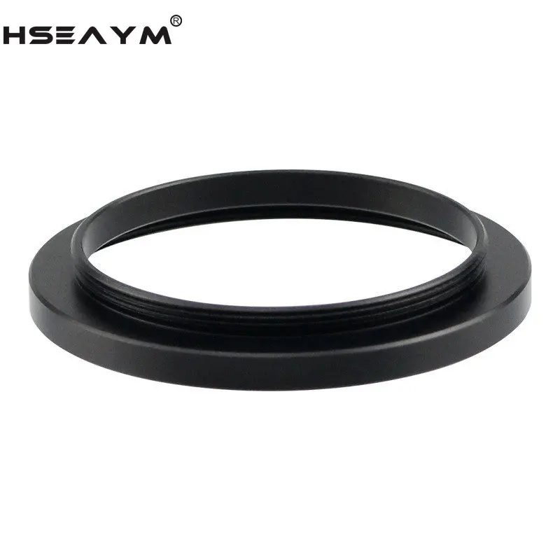 HSEAYM Cincin Adaptor Fotografi Teleskop Aluminium Logam T2 Benang Eksternal Ke Ulir Internal M48X0.75mm