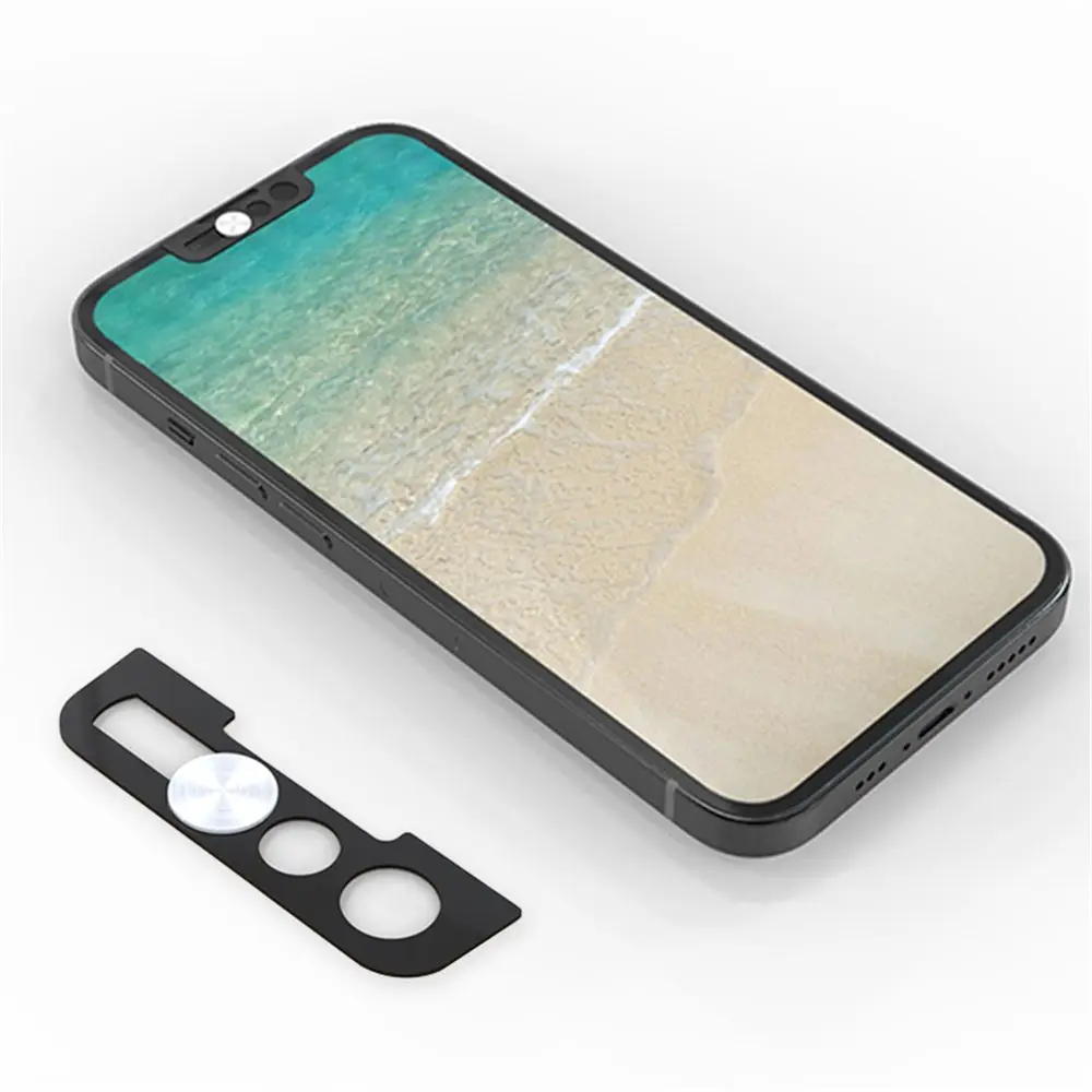 New Phone Lens Metal Accessories Privacy Cap Lens Sticker Webcam Cover Front Camera Slider For iPhone 13 ProMax Mini