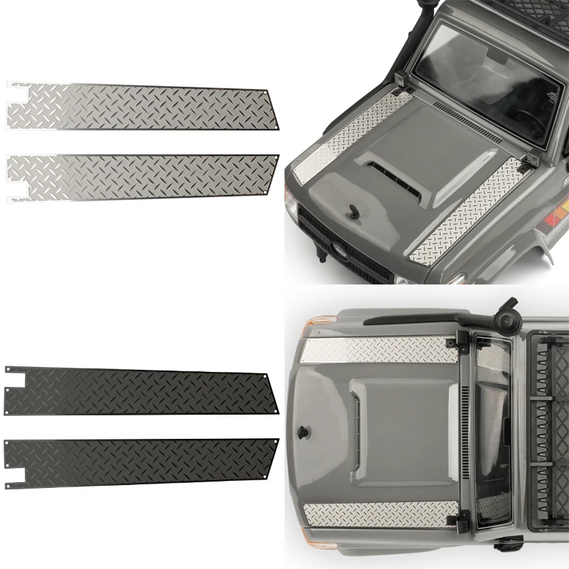

Stainless Steel Anti-slip Decorative Panels Suitable for 1/10 RGT EX86190 Rescue LC76 Accessories