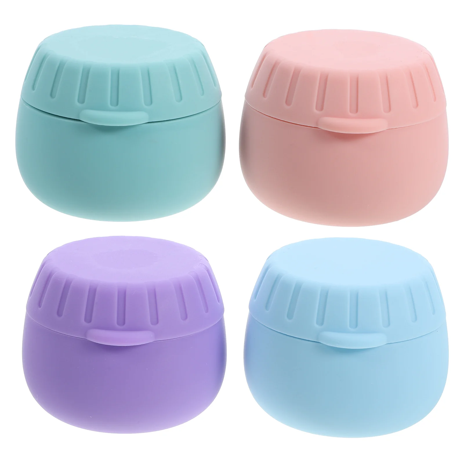 

4 Pcs Packing Box Sample Containers Small with Lids Cream Jar Jars Travel Size Filling Lotion