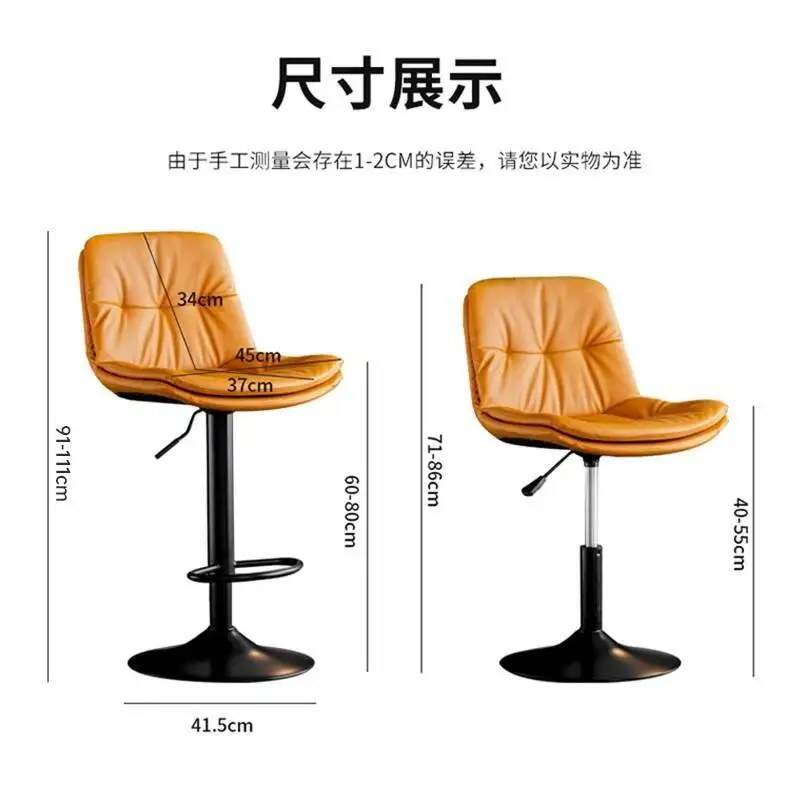 كرسي مرتفع قابل للطي مقاعد بار المطبخ كراسي المطبخ الحديثة كراسي بار أخضر مع مسند الظهر كرسي مريح Vasagle #4