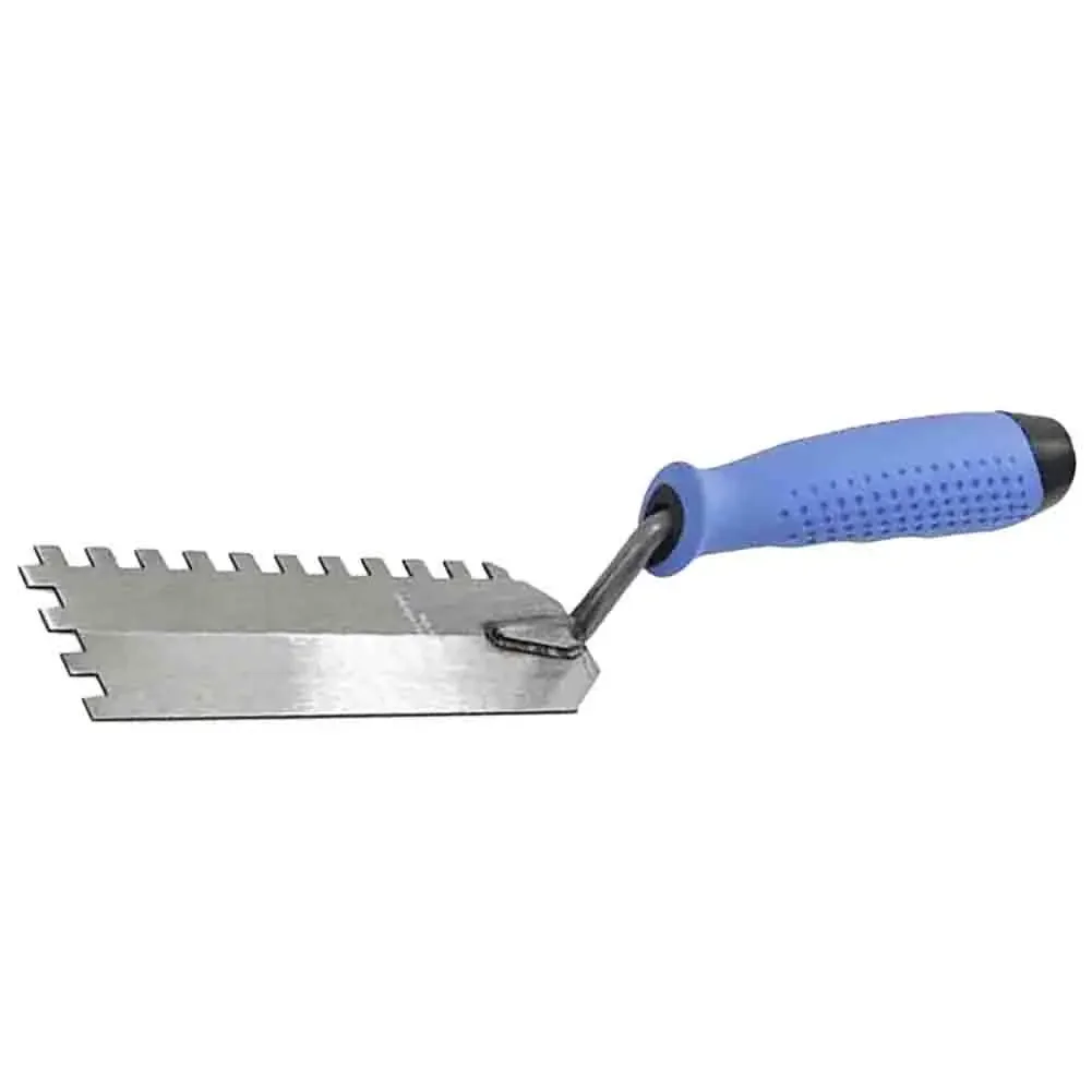 

For Professional Use 6 Mm Tooth Spacing Square Notched Trowel Scraper Tool Lightweight Design Multi-purpose Tool