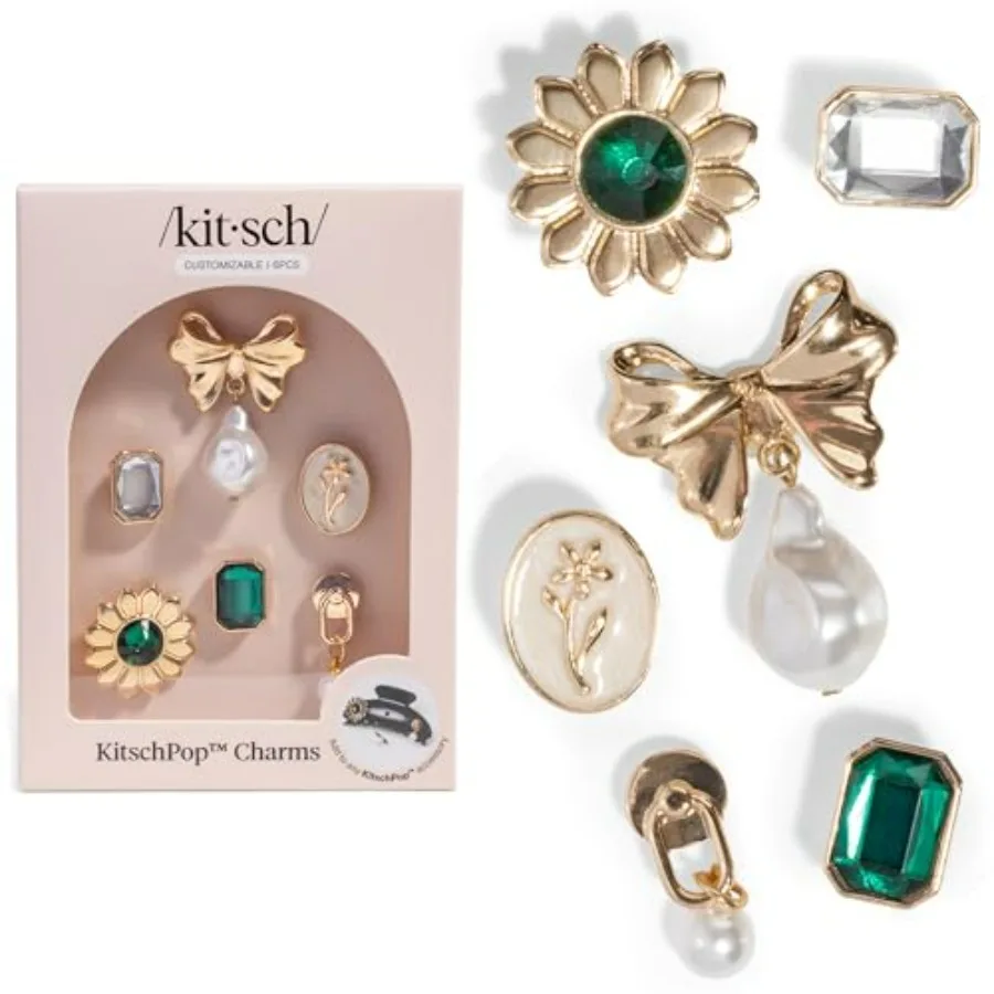 

Pop™Charm Sets Interchangeable Charms For Hair Clips, Hair Brushes Durable Assorted Cute Charms Compatible with Pop™Hair Access