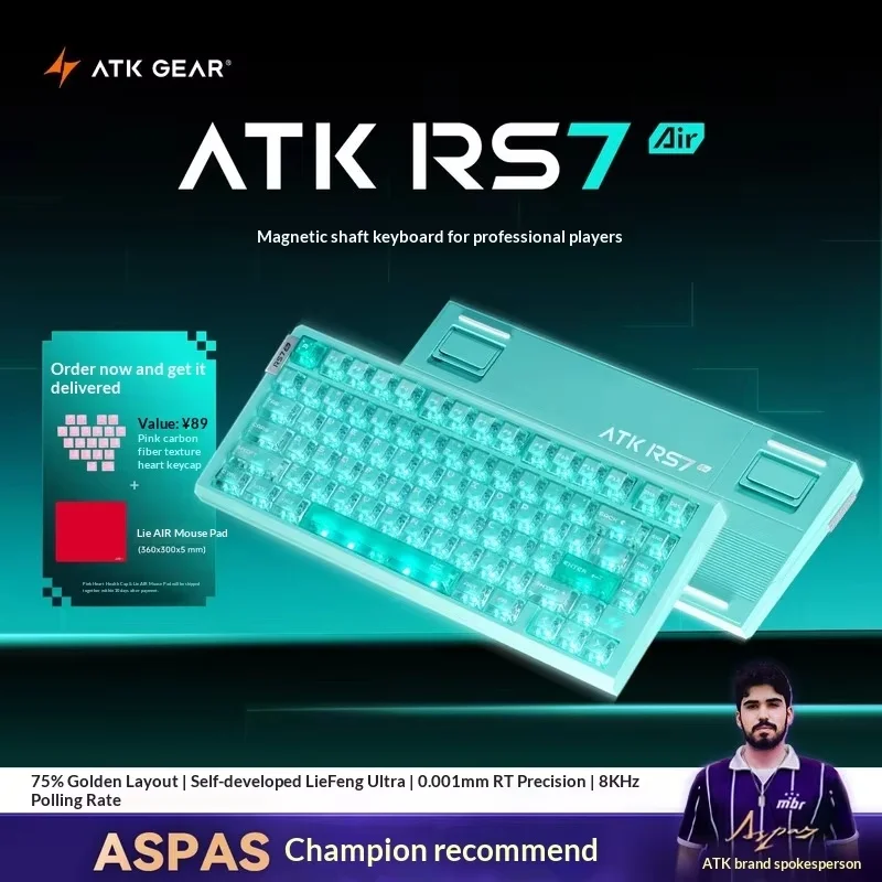 

ATK RS7 Air Magnetic Axis Gaming Keyboard - Delta Force Operation, Customized for PC, Valorant