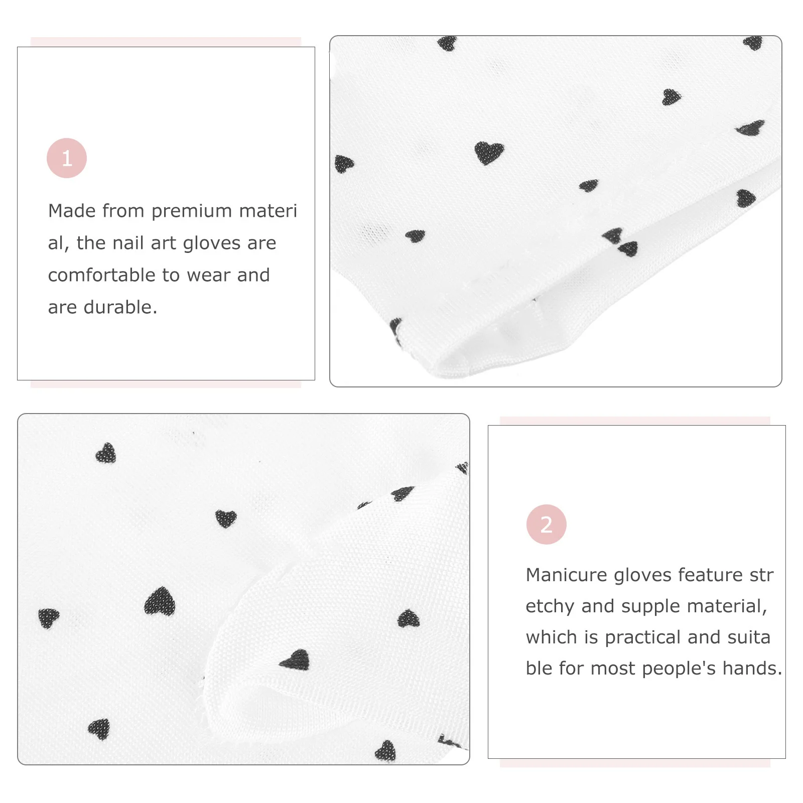 2 paar nagelkunst vingerloze handschoenen manicure beschermende anti-uv gel nagelhoezen voor professionals uv-beschermingshandschoenen