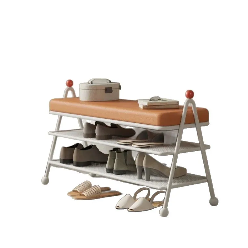 

Korean shoe changing stool household door home storage shoe cabinet