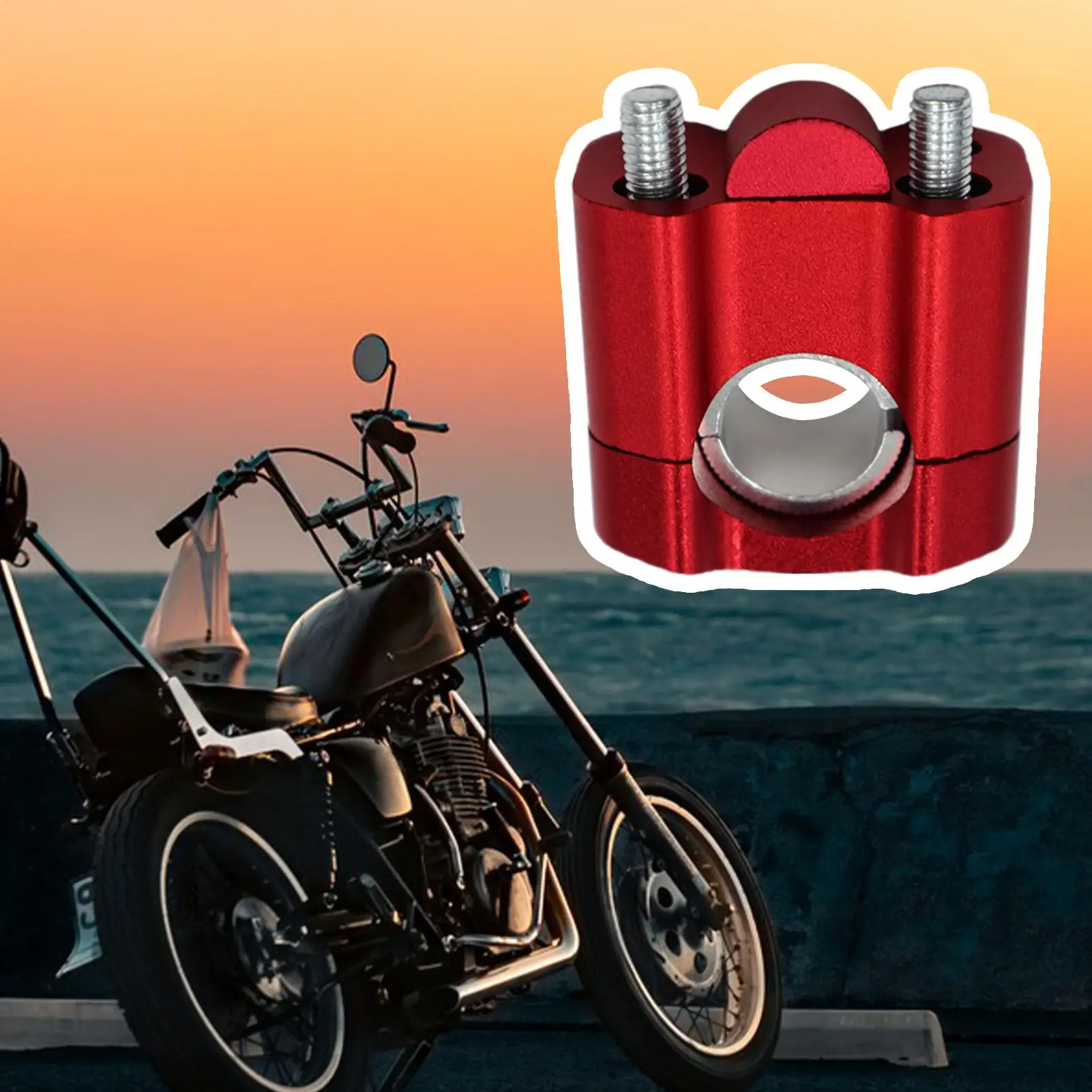 

Motorcycle Risers Aluminum Alloy Replacement Part Handlebar Clamp Risers For ATV Dirt Bike Modification Riding