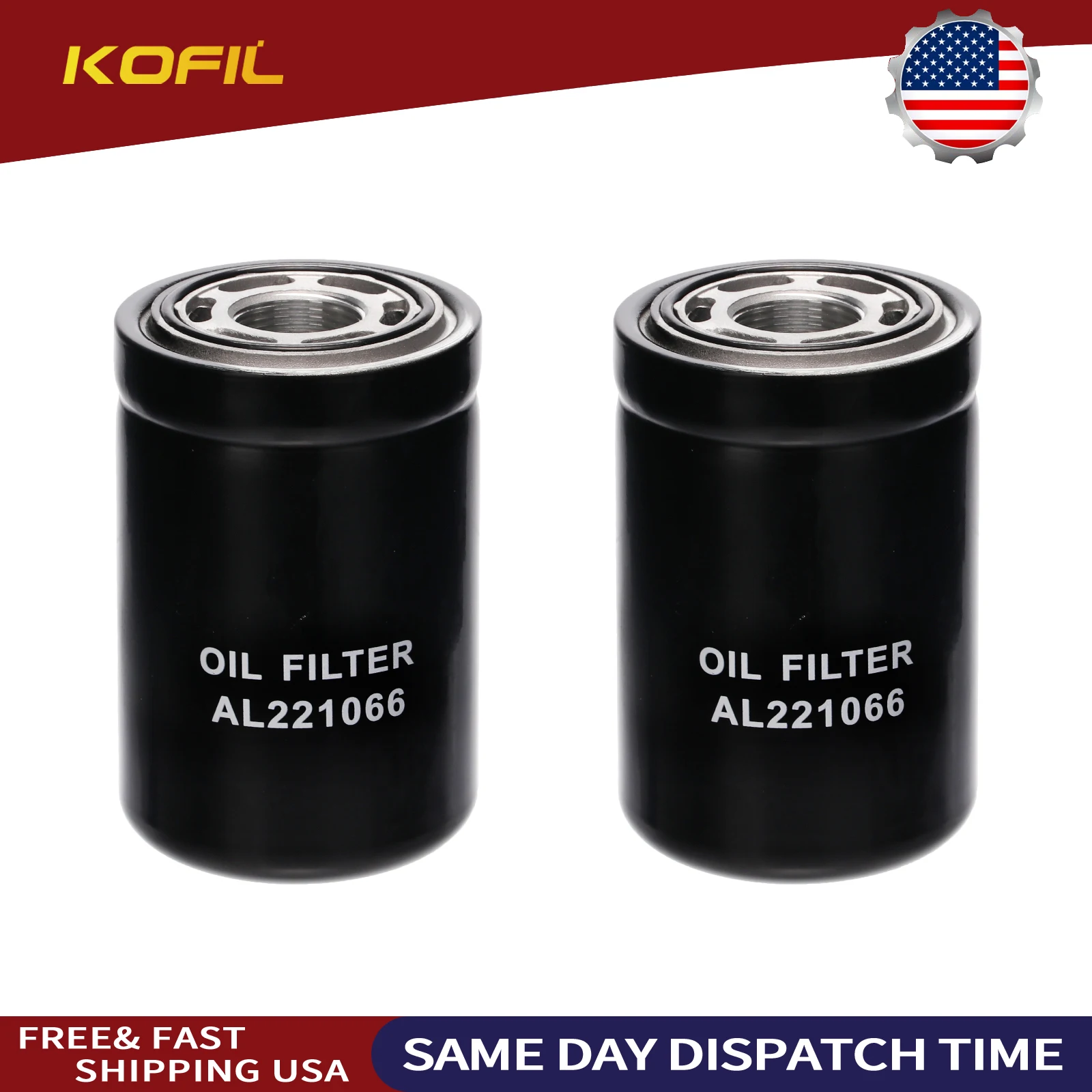 

2PCS AL221066 Oil Filter Compatible with John Deere 6800D 6900D 7200D 7210D 7400D 7410D 9200D 9300D 9400D Replace RE163067 FH328164