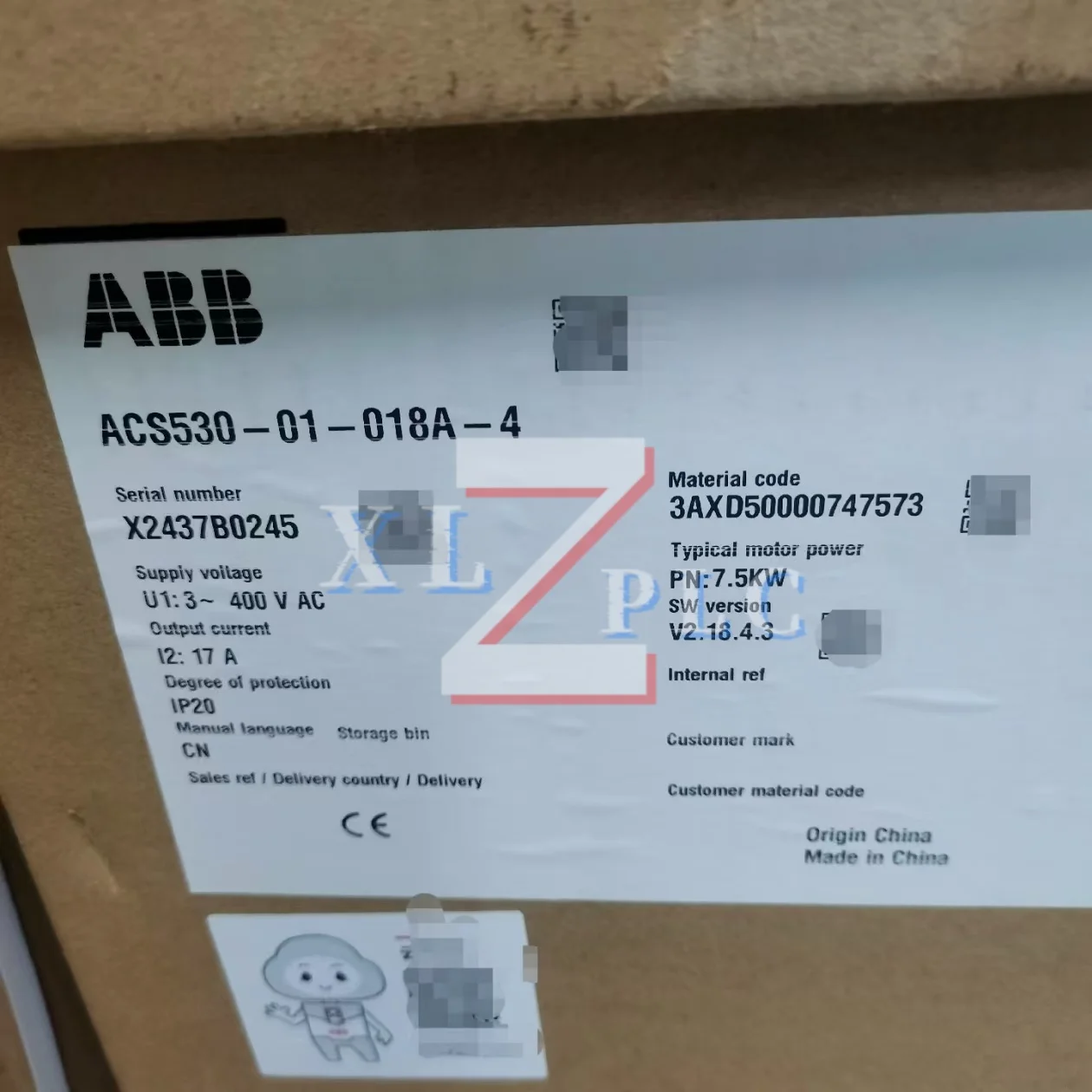 محول التردد الجديد في المخزون ACS530-01-018A-4 ACS530-01-026A-4