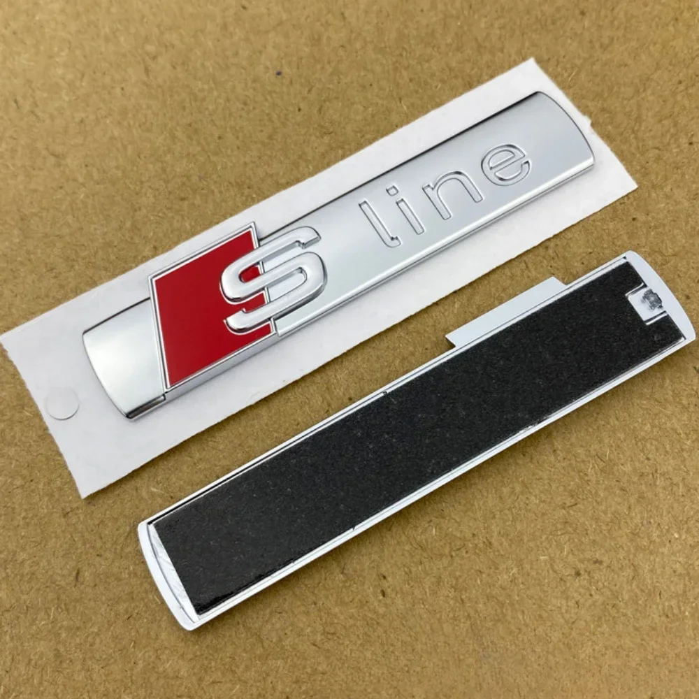 

2P автомобильная панель с листом, боковой значок, спортивная автомобильная декоративная наклейка для Audi SLINE A3 A4 B8 8P 8V A6 C7 A5 Q5 B7 B6 B9 RS Q3 Q5 Q7