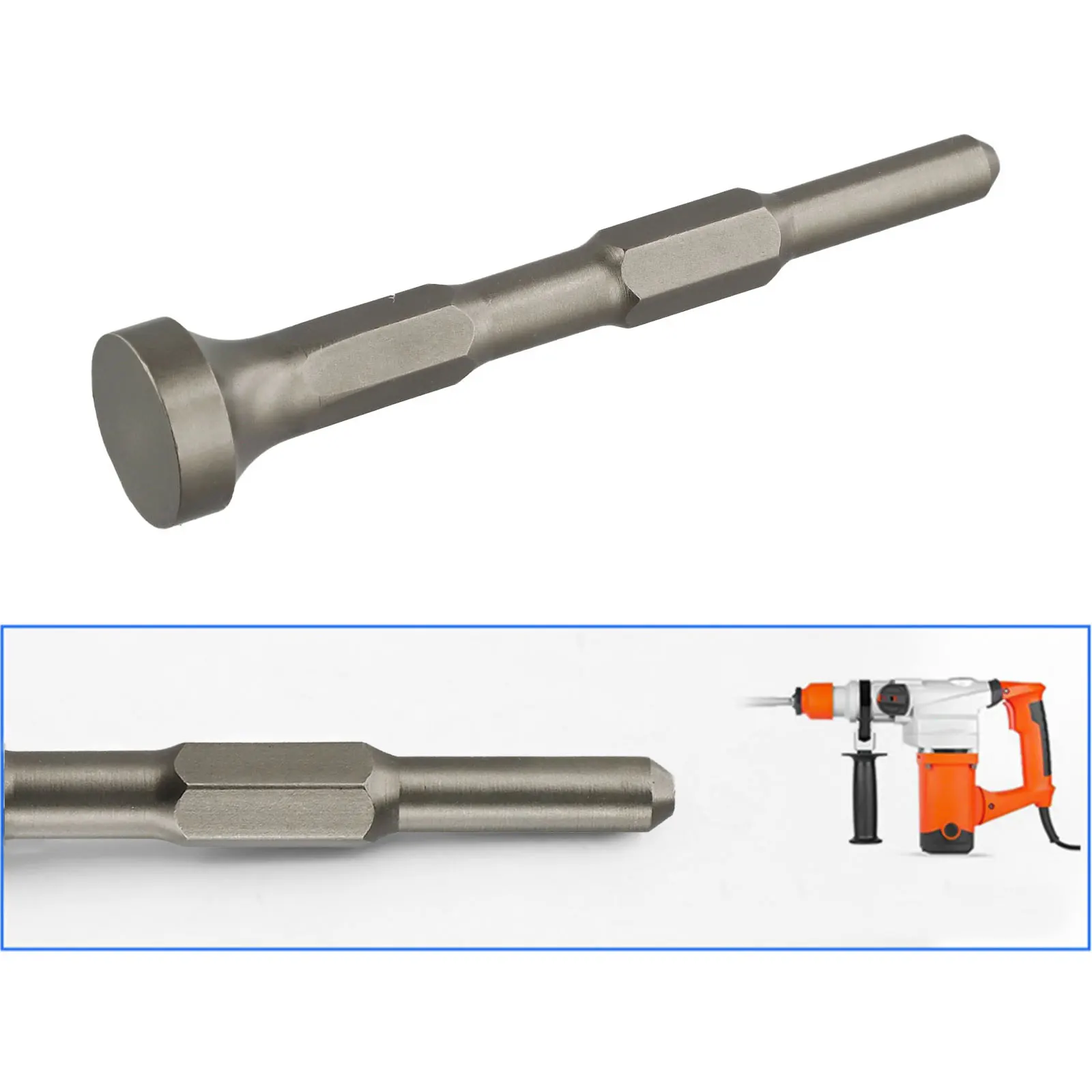 Ground Rod Hammering Tool Metal Driver Ground Rod Driver Hexagonal Handle Compatible Round Handle Compatible For Hammering Bolts