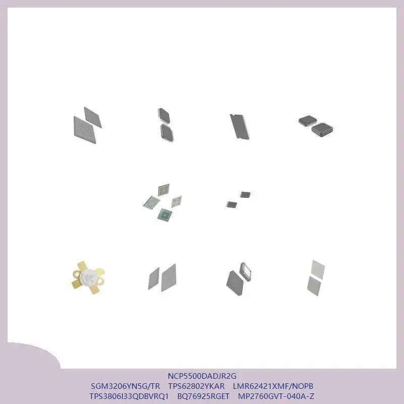 

NCP5500DADJR2G SGM3206YN5G/TR TPS62802YKAR LMR62421XMF/NOPB TPS3806I33QDBVRQ1 BQ76925RGET MP2760GVT-040A-Z