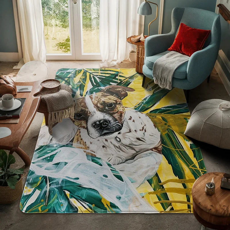 Nordic Style Animal Pattern Floor Mat 60x 90cm Entrance Door Mat Living Room Bedroom Decorative Large Floor Mat modern