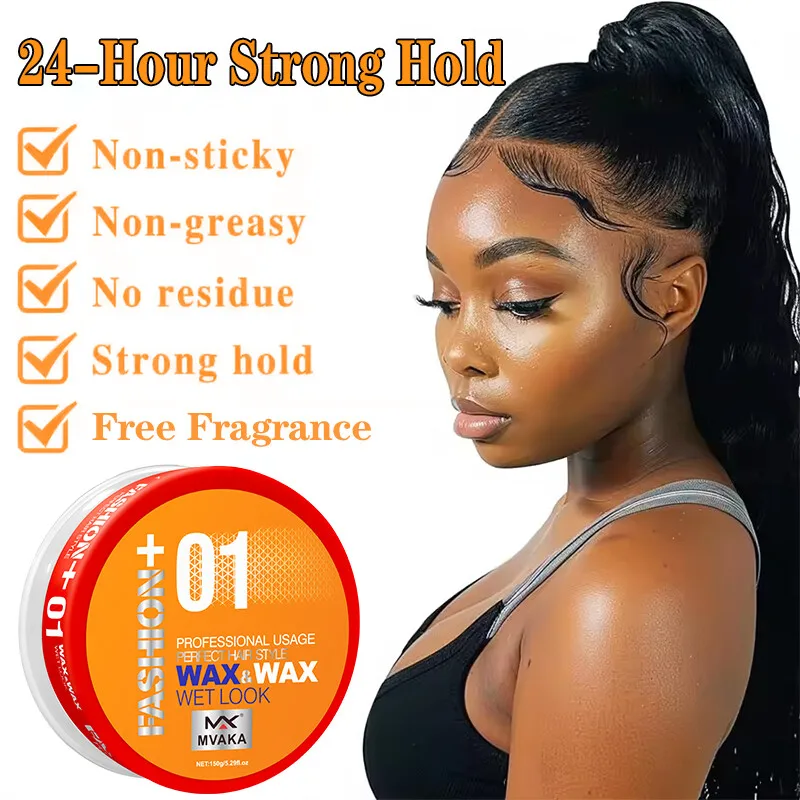 

MVAKA Long-Lasting Edge Control Styling Hair Wax is Non Greasy and Does Not Harm The Hair, Effective Control of Wax Production