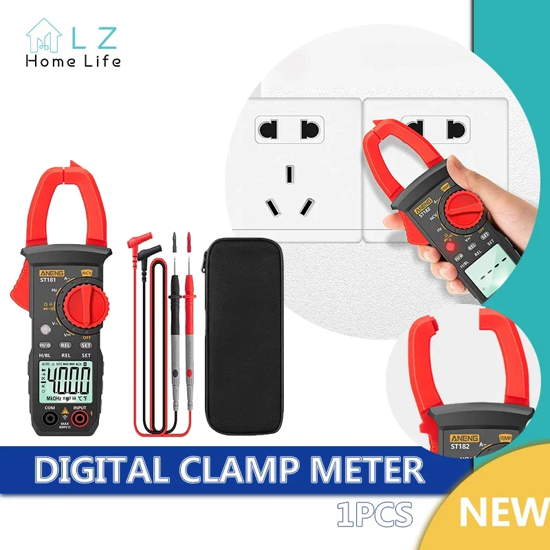 

Digital Clamp Meter Multimeter With HD Backlight Display Screen Mini Amperimetric Clamp Tester Noncontact Electrician Tools