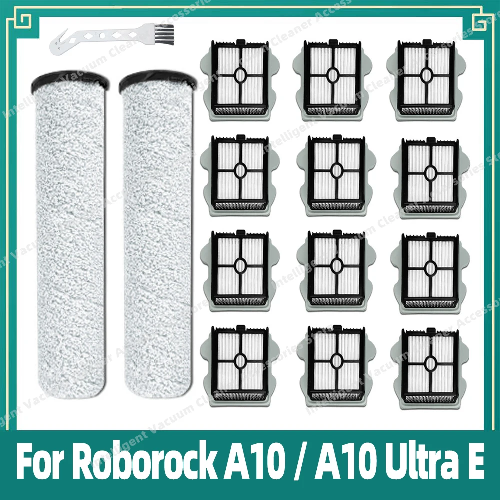 Compatible For Roborock A10 / A10 Ultra E Vacuum Cleaner Roller Brush Hepa Filter Accessories Replacement Spare Parts