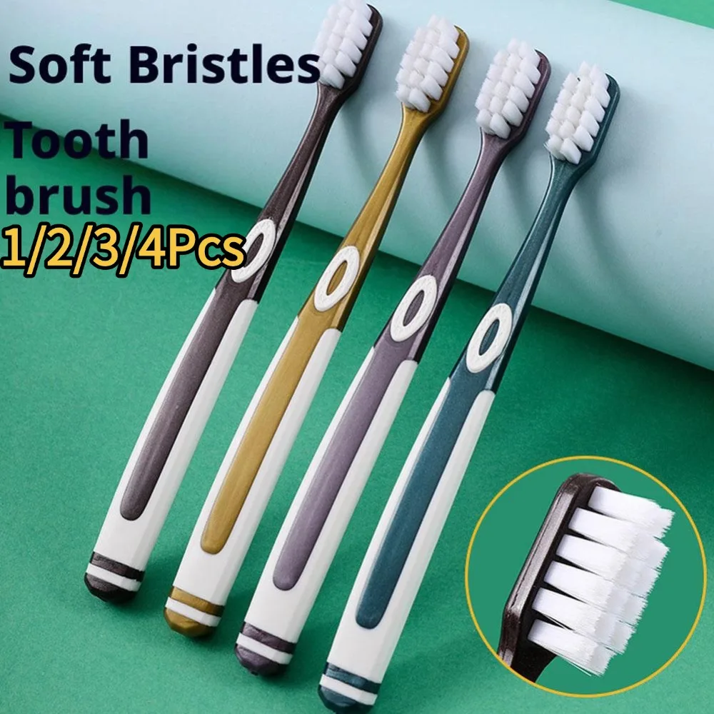 1/2/3/4PCS Disposable Toothbrush Travel Portable Toothbrushes Hotel Supplies Individual Packing Disposable Tooth Brush