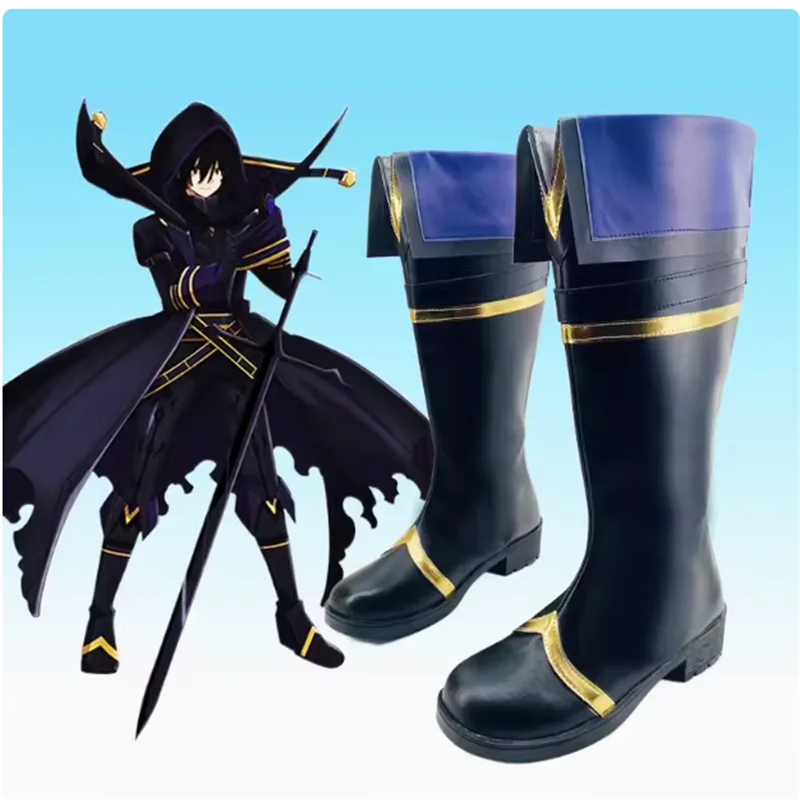 The Eminence in Shadow Cid Kageno Cosplay Shoes Boots Game Anime Women/Men Boots Halloween For Girl Boy PU Character Shoes