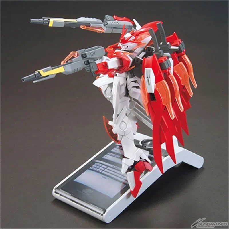 Brinquedo de figura de ação para crianças bandai gundam modelo hguc 1/144 wing artidam zero honoo, robô genuíno, modelo de brinquedo de ação para crianças