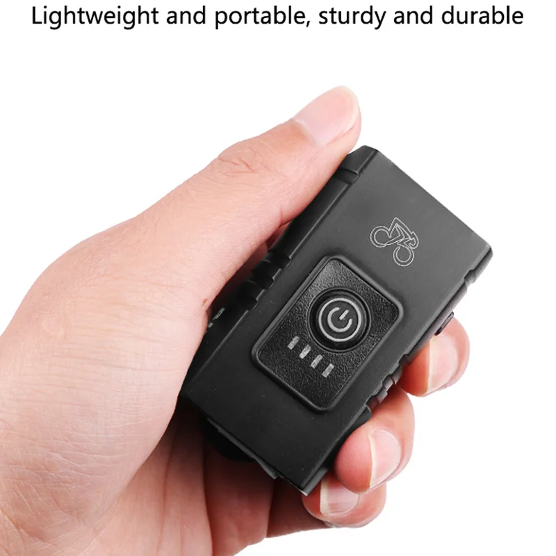 ZK20 Bike Light Waterproof LED Bicycle Lamp Rechargeable Front Tail Light Power Display for Mountain Road Kids Cycling