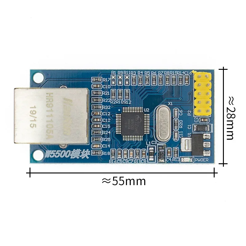 AI USR-ES1 W5500 Ethernet Network Module Aardware SPI to LAN TCP IP 51 STM32 Microcontroller Program Over W5100