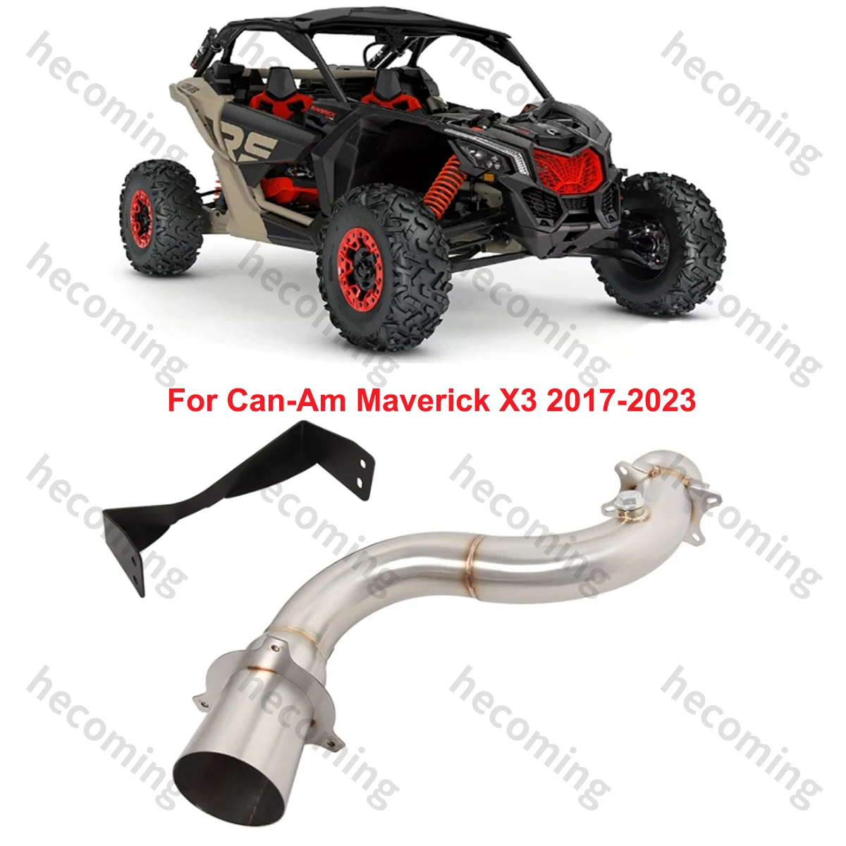 

Slip on For Can-Am Maverick X3 RR/Max 2017-2023 Muffler UTV ATV Motorcycle Tail Exhaust Pipe Mufflers Escape