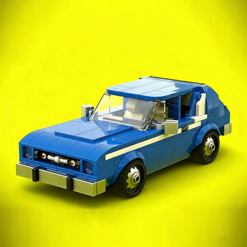 Speed Racing Car Model MOC Building Bricks American Small Car Modular Technology Children Holiday Gifts Assemble Toys Suit