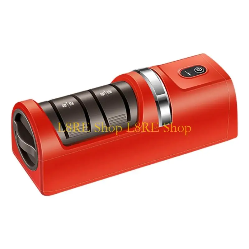 L8RE Wireless Rechargeable Electric Cutter Sharpener Professional Home Appliance Sharpening Stone for Cooking Enthusiasts