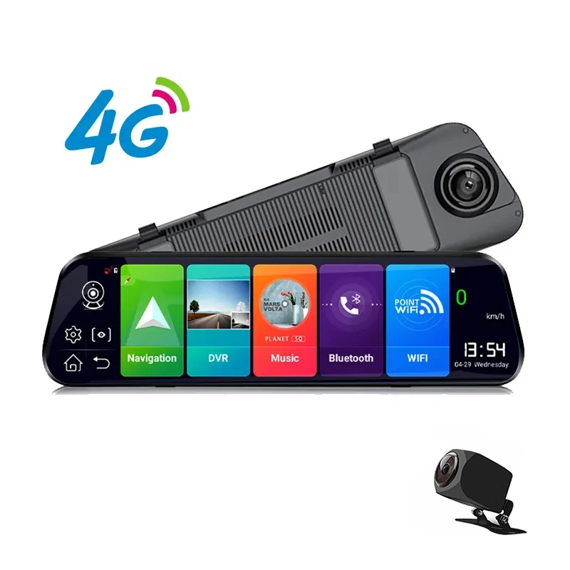 

Android 2G + 32 ГБ GPS-навигация 4G Автомобильный видеорегистратор FHD 1080P ADAS Видеорегистратор FM WIFI Регистратор вождения Dvr Зеркало заднего вида
