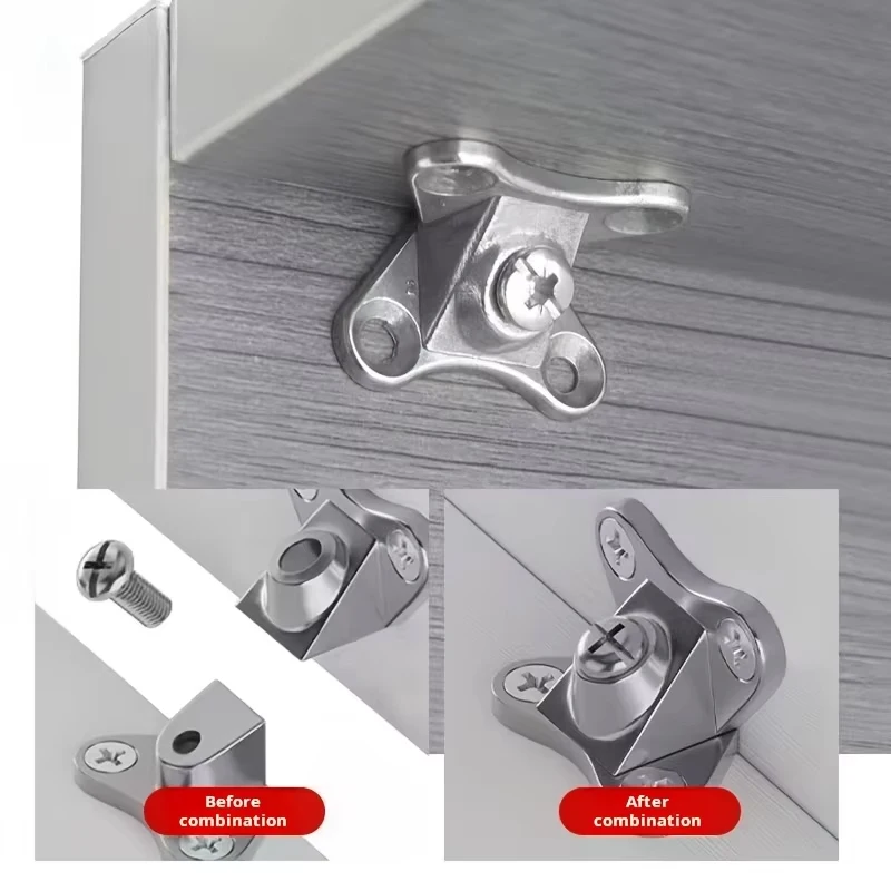 30 unità/set soporte de esquina de mariposa de aleación de zinco, soporte de esquina extraíble, con tornillos-conectores de sopor