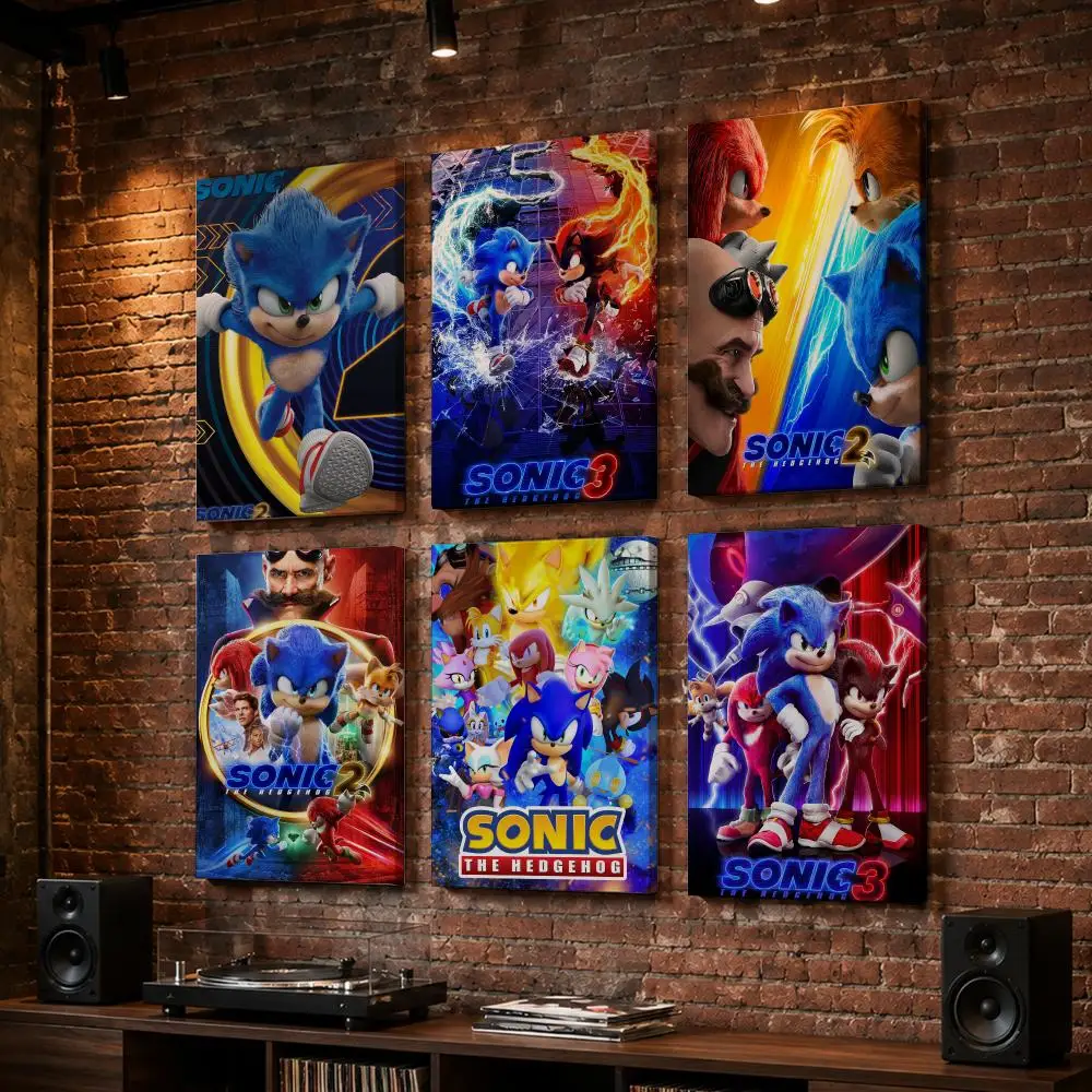 Japan S-Sonic Cool Anime Framed Wall Painting Wood Framed Wall Art Print For Bedroom Living Room Hallway Office Home Decor