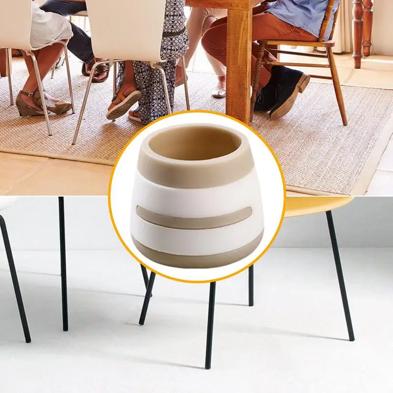 Silicone Chair Leg Cover Non-slip Furniture Feet Caps Round Table Foot Protector Pad Floor Safe Mat For Home Chair Decor