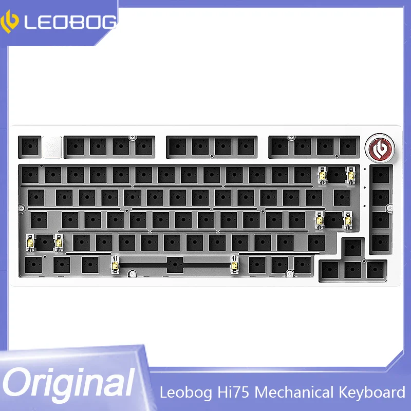 

LEOBOG Hi75 Mechanical Keyboard Aluminum Kits Hot Swap Wired Gaming Keyboard Rgb Gamer Gasket Keyboard With Knob Wired Kits