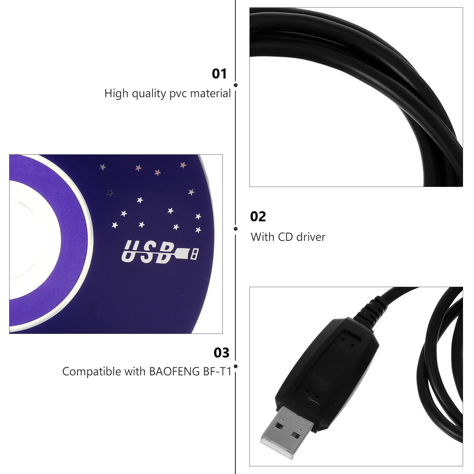 

Programming Cable Programme for Radio USB Cables Walkie Ham Pvc Mini