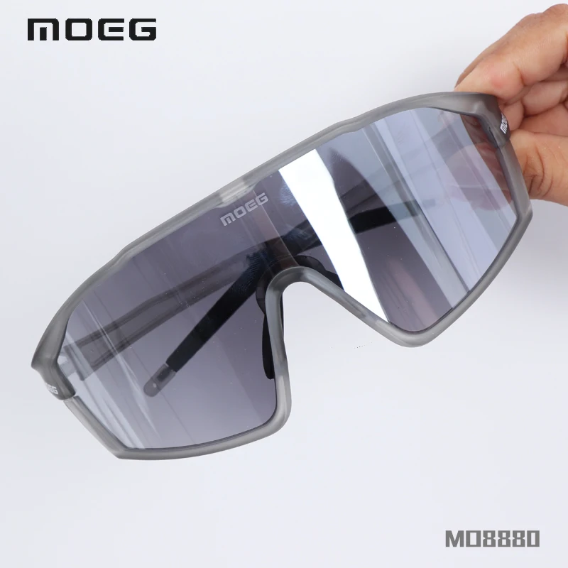 MOEG Photochromic Lens Glasses Cycling Eye Protection Custom Sport Sunglasses Anti- UV Full Frame Sports Sunglasses