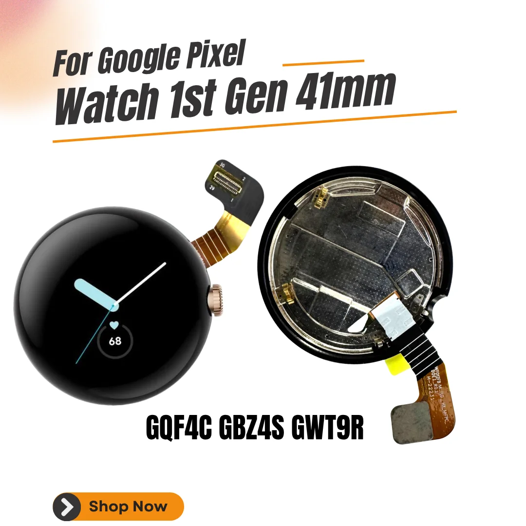 For Google Pixel Watch 1st Gen 2022 41mm GQF4C GBZ4S GWT9R LCD Screen Replacement Touch Display Digitizer