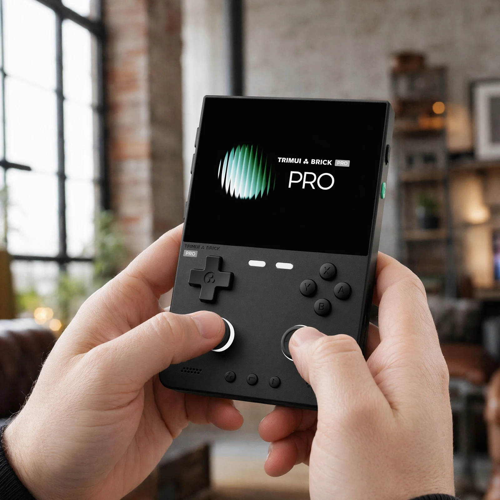 For TRIMUI Brick Pro Open-Source Handheld Console 3.95-In IPS Screen Retro Handheld Game Console 5000mah Palm Phone Games Player