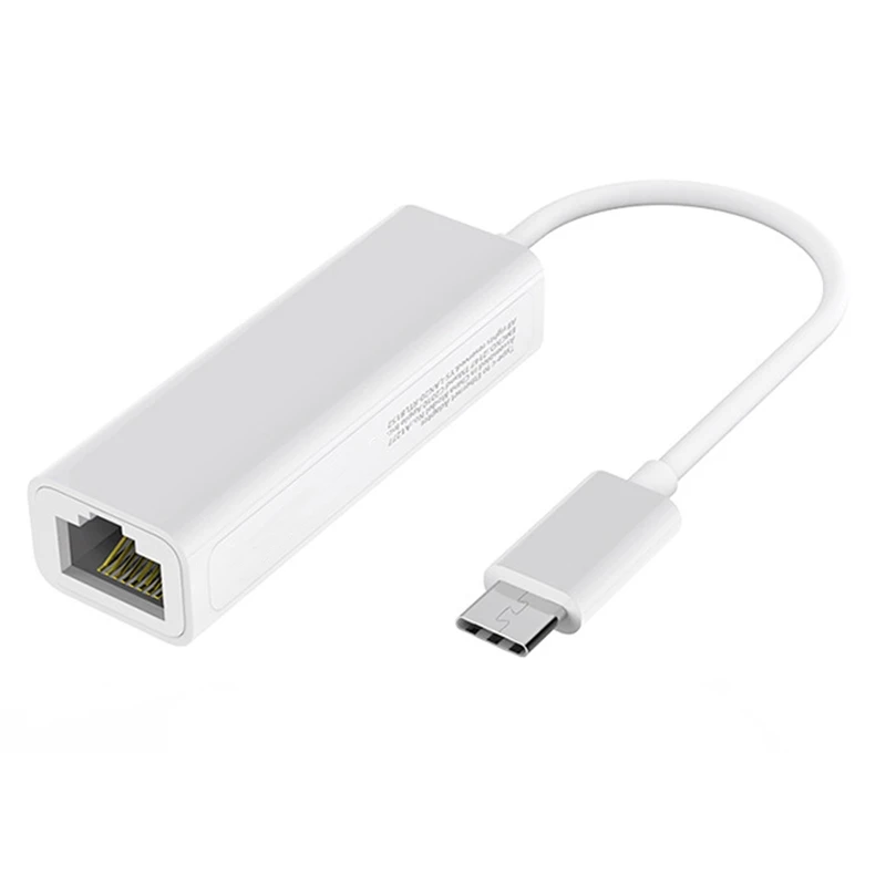 Adattatore Ethernet di tipo C Scheda di rete 10/100Mbps RJ45 Tipo C USB C Scheda Lan per cavo Internet Windows