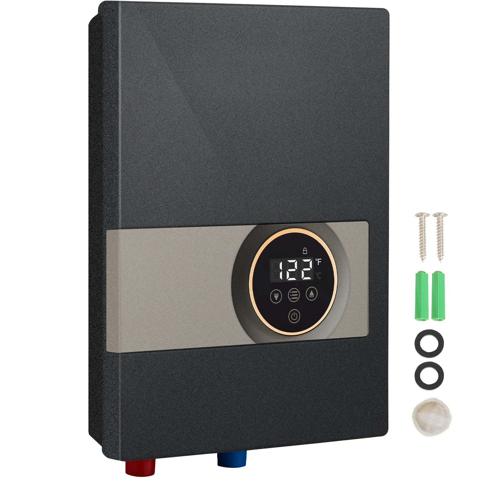SucceBuy Instant Water Heater 8/13.8/18kw On Demand Electric  Water Boiler Digital Temperature Display & Easy Installation