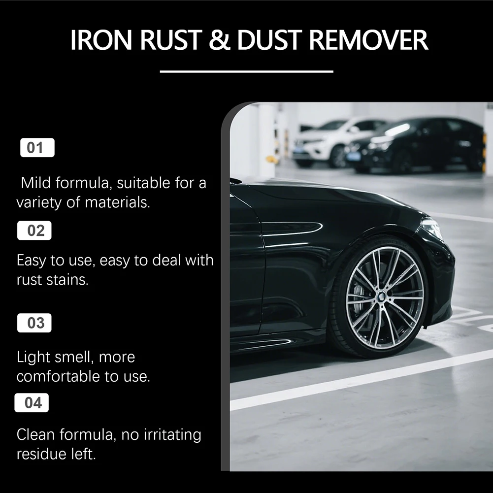 Iron Rust Dust Remover Auto Rims Refurbishment Cleaner For Truck SUV Vehicle