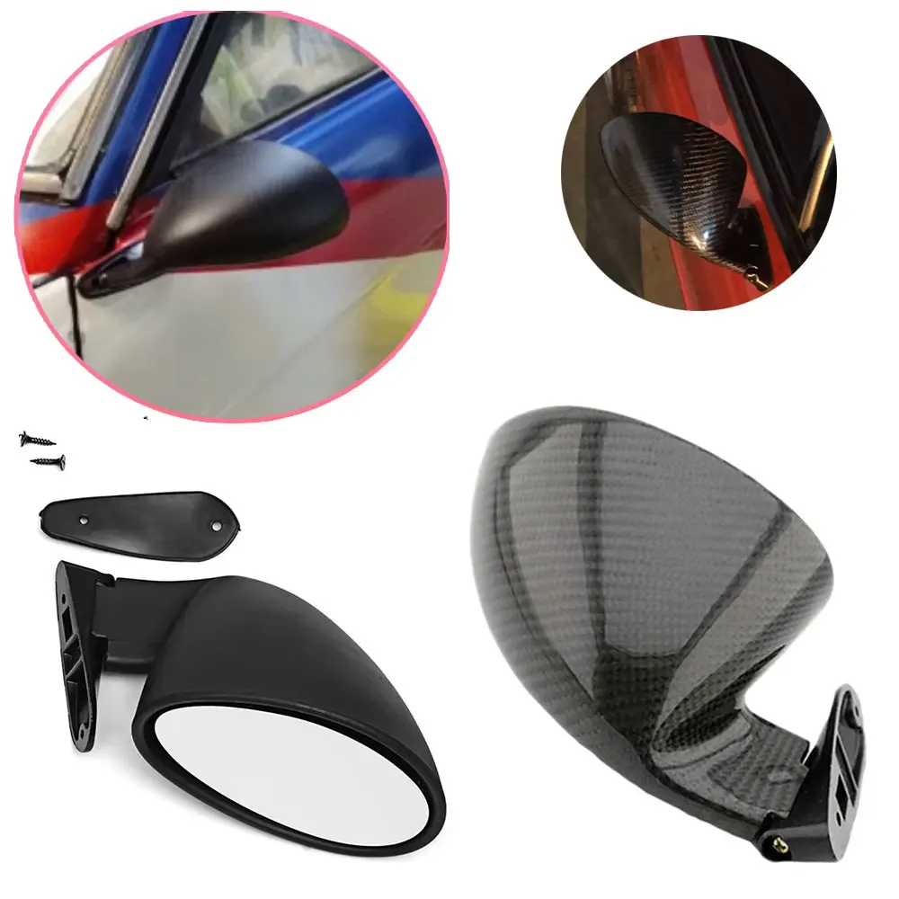 2pcs 1pair California Style Car Racing Side Wing Mirror Universal Classic Retro Bullet Rearview Mirror Kit For Car Replacement
