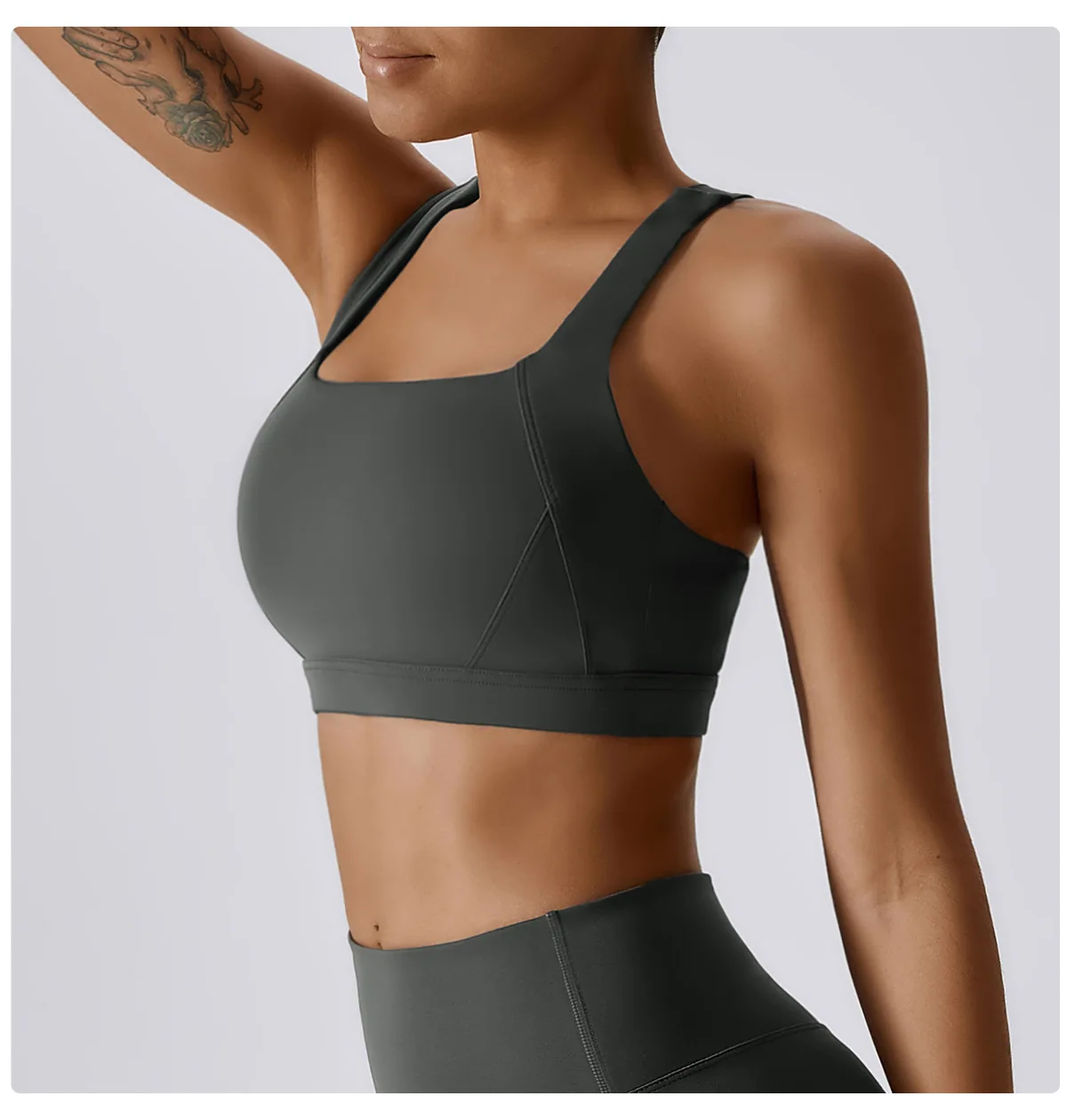 Frauen Cross Strap Sport BH Top Frauen Push-up Sport BH Yoga Gym Crop Top Büstenhalter Fitness Top Sport BH atmungsaktive BHs – Detail 18
