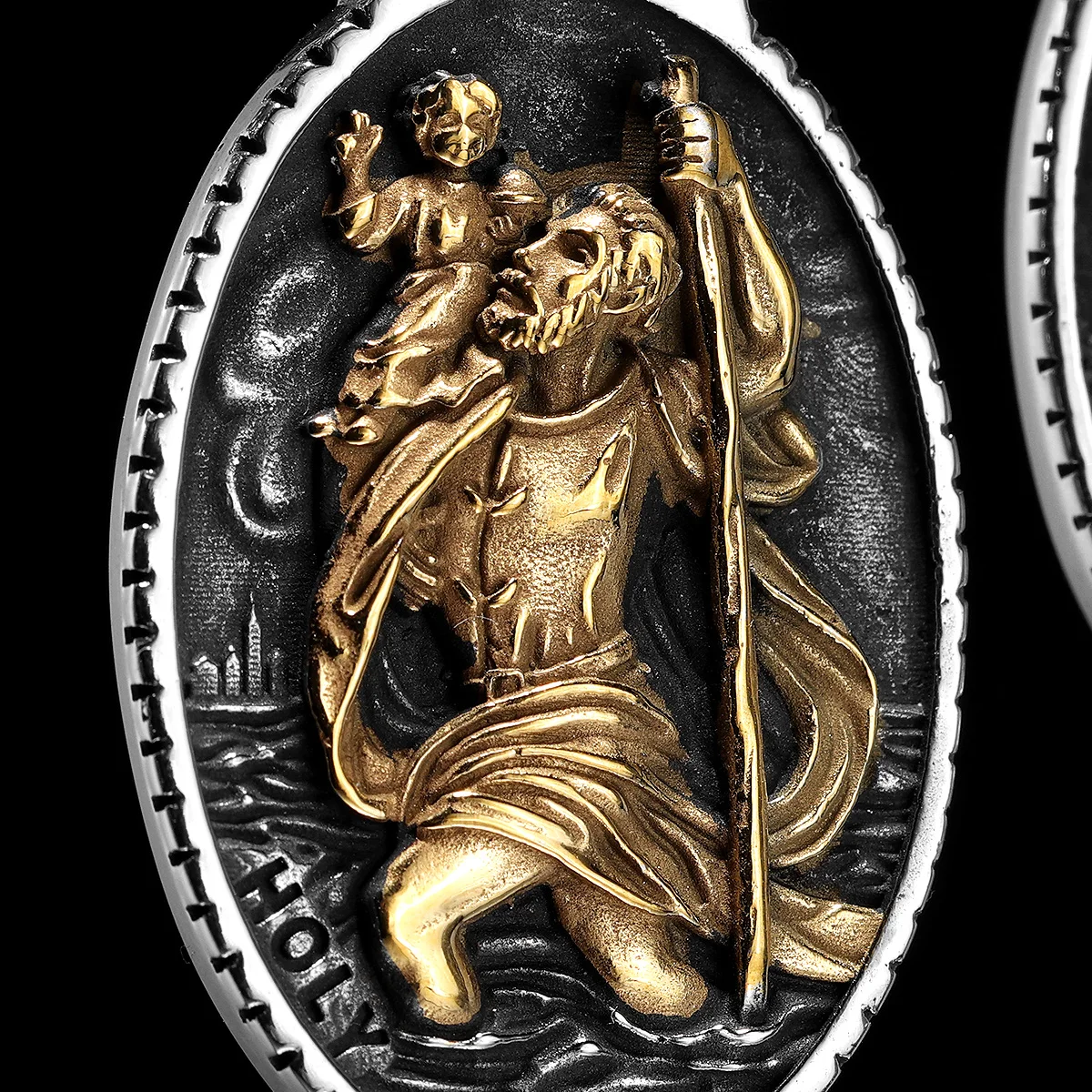 St Christopher Men Necklace 316L Stainless Steel Chain Pendant Traveler Amulet Prayer Hip Hop for Male Jewelry Gift Dropshipping