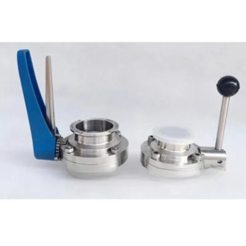 Sanitary stainless steel quick-loading butterfly valve, butterfly valve, clamp type quick-loading butterfly valve 316L