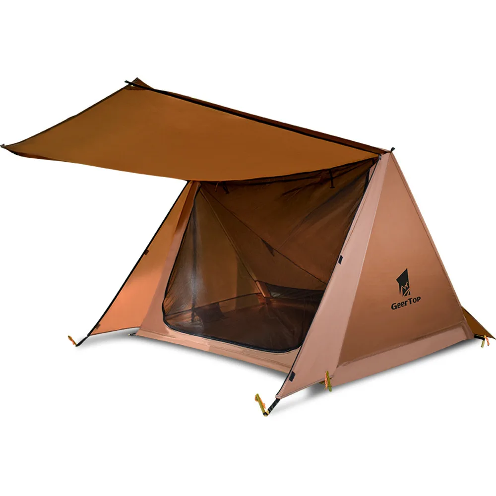 

Outdoor Ultralight Camping Tent (no pole) 2 Person Tent Sun Shelter