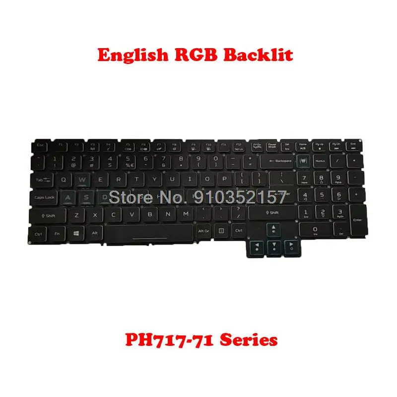 

RGB Backlit US Keyboard For ACER Predator Helios 700 PH717-71 PH717-71-92A7 PH717-71-7091 PH717-71-92A7 PH717-71-95Q9 English