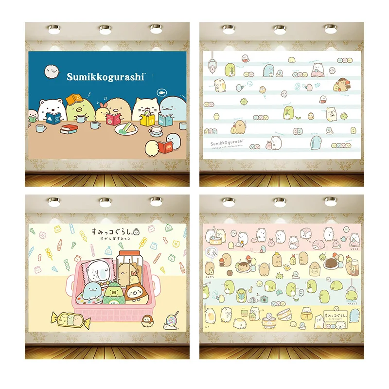 

Sumikko Gurashi гер backdrop Birthday Supplies Girl Boy Party Banner Kid Cartoon Decoration Background Photography Baby shower