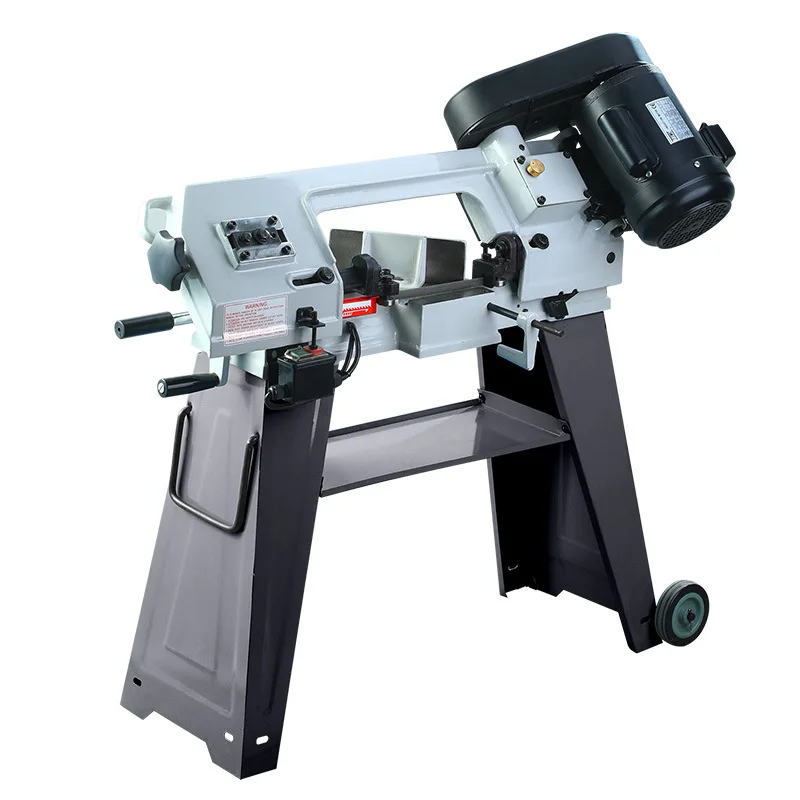 Small Horizontal Automatic Band Saw Metal Cutting Saw Steel Pipe Cutting Machine Corner Cutting Machine Mini Band Saw